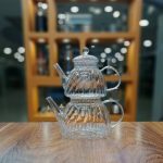 ست کتری قوری کدویی پیرکس  کد: ۹